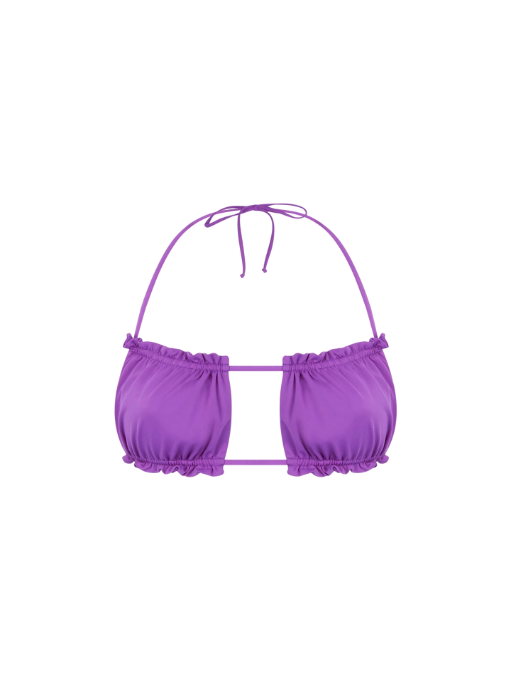 Costume da bagno da donna top a fascia viola