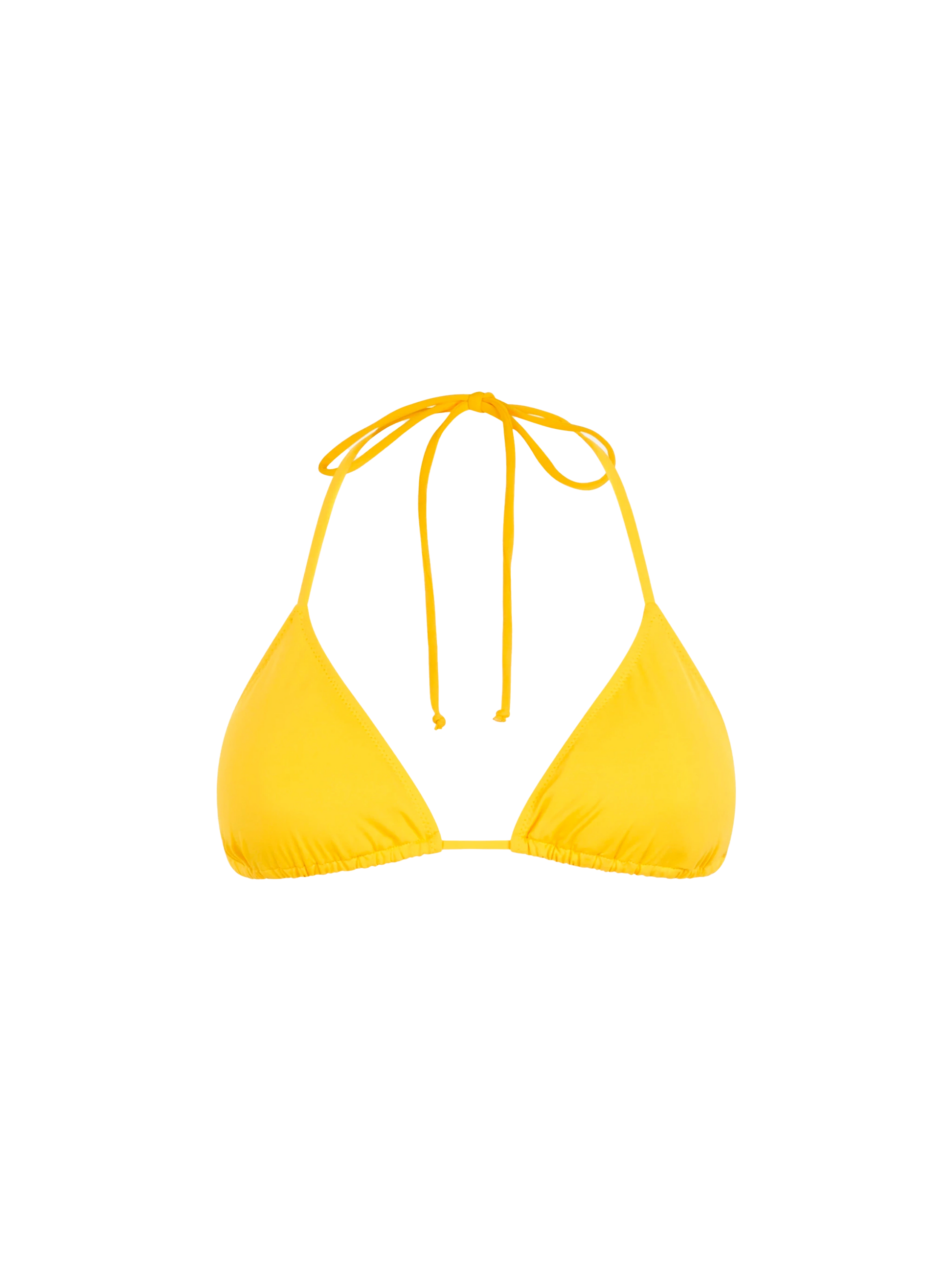 Woman yellow triangle top swimsuit - MC2 Saint Barth