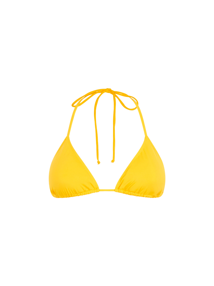 Woman yellow triangle top swimsuit - MC2 Saint Barth