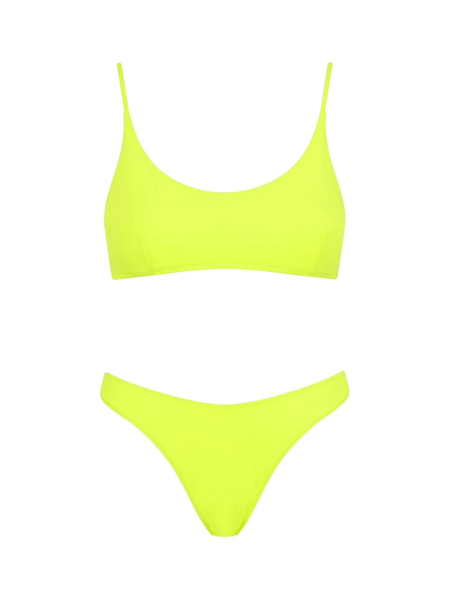 Woman fluo yellow bralette bikini - MC2 Saint Barth