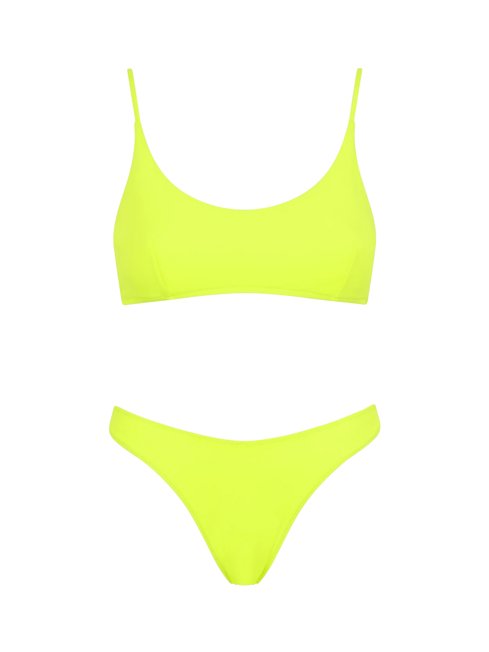 Bikini da donna a bralette giallo fluo – MC2 Saint Barth