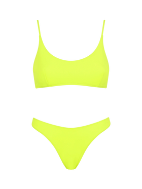 Woman fluo yellow bralette bikini - MC2 Saint Barth