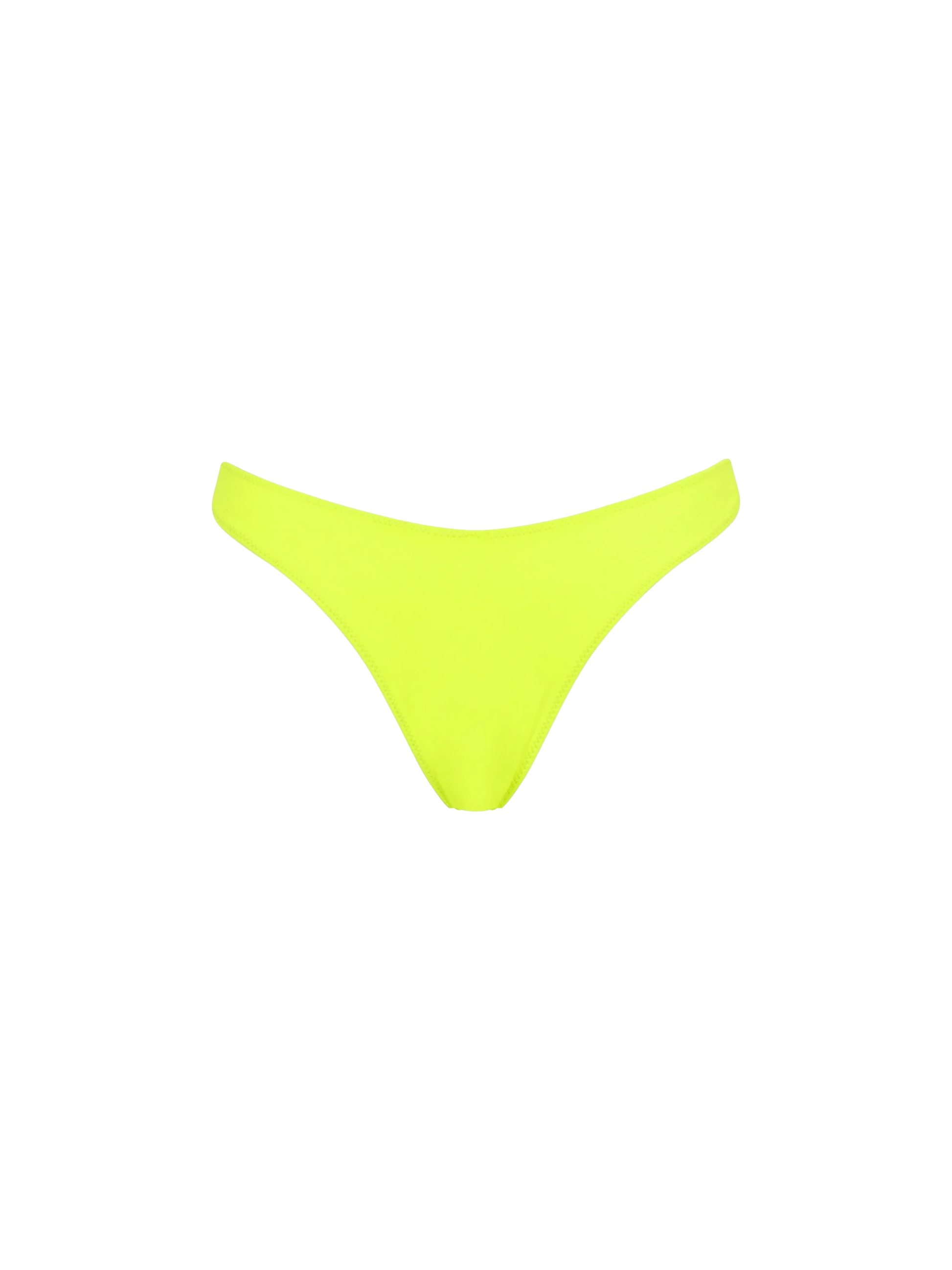 Woman fluo yellow cheeky swim briefs - MC2 Saint Barth