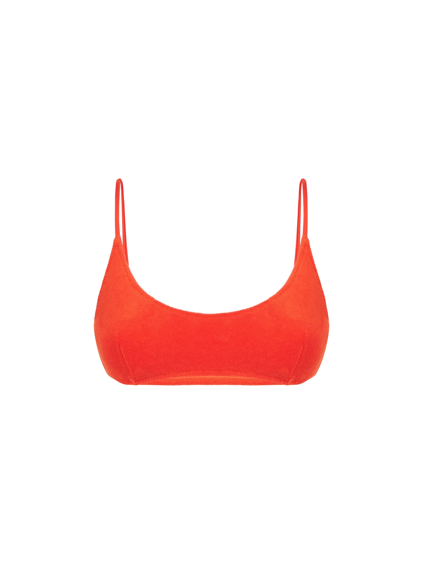 Woman orange terry bralette swimsuit - MC2 Saint Barth