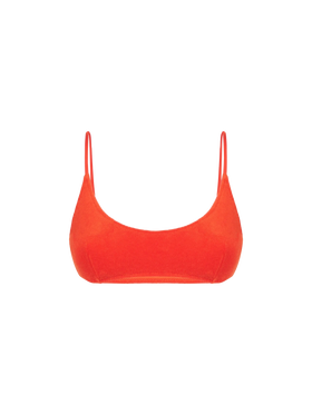 Woman orange terry bralette swimsuit - MC2 Saint Barth