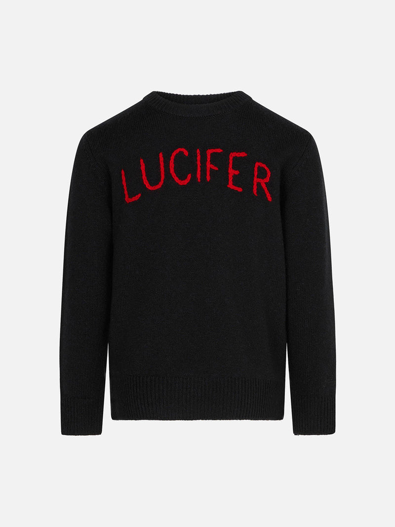 Kid sweater with Lucifer embroidery