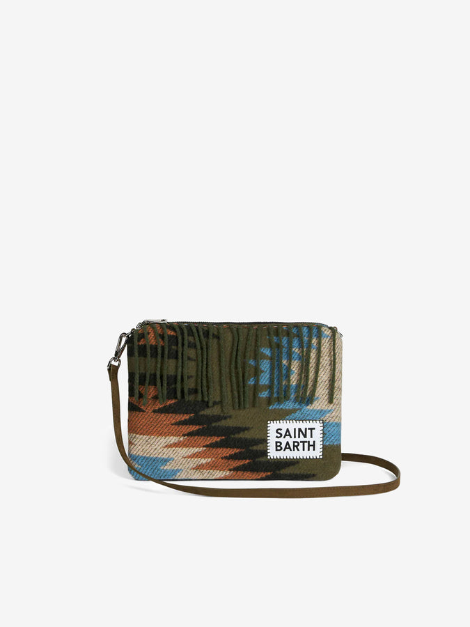 Mc2 Saint Barth Pouch coperta a tracolla Parisienne con stampa etnica