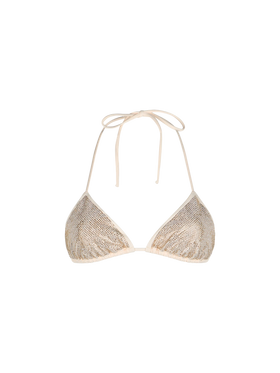 Woman triangle top swimsuit Annabelle with rhinestones - MC2 Saint Barth