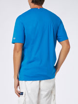 T-shirt da uomo in cotone pesante con stampa St. Barth padel club