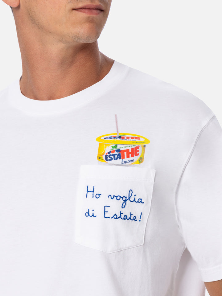 Herren-Baumwoll-T-Shirt Austin mit Estathé-Stickerei | ESTATHE' SONDERAUSGABE