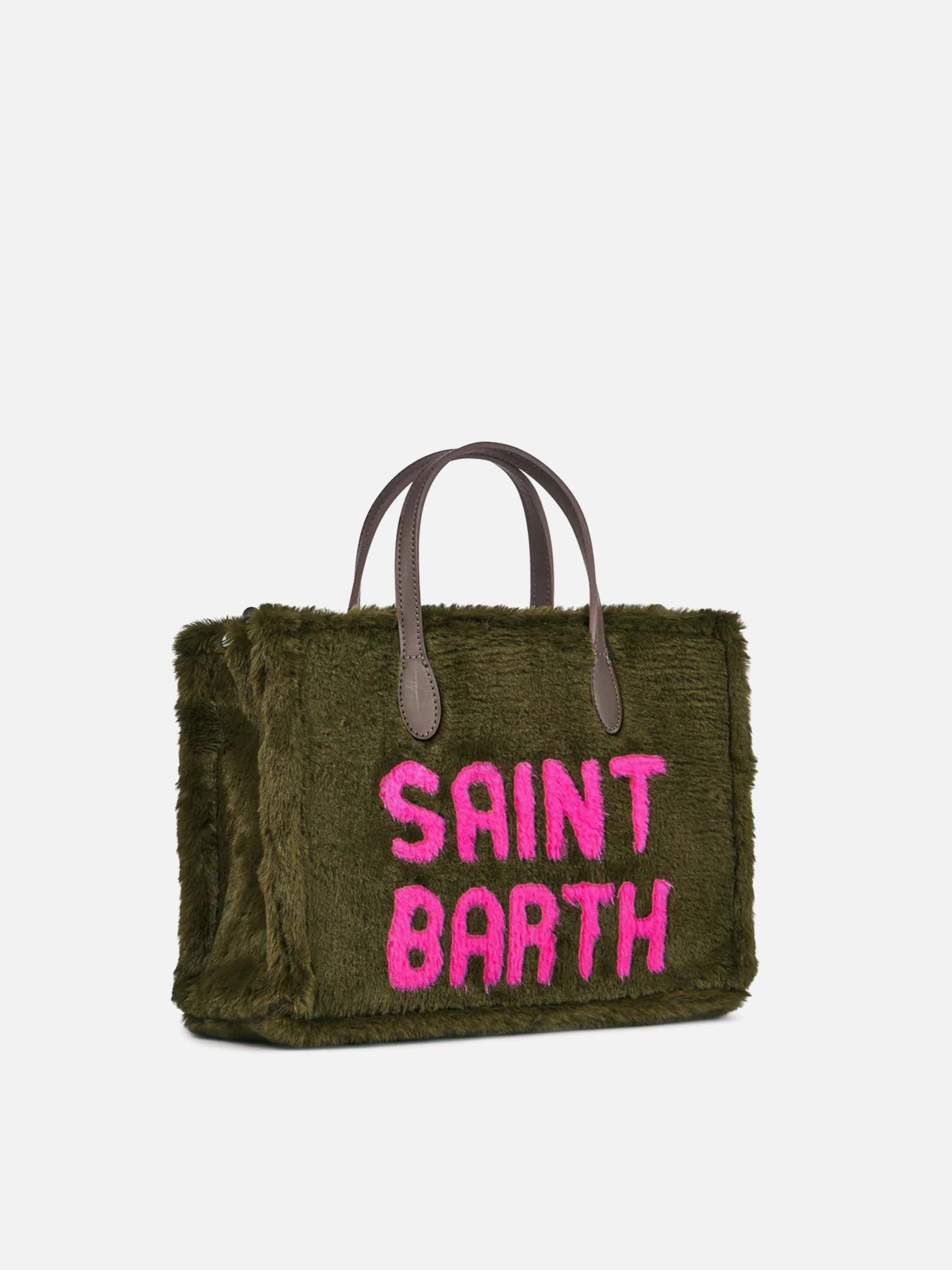 Vivian green faux fur handbag - MC2 Saint Barth
