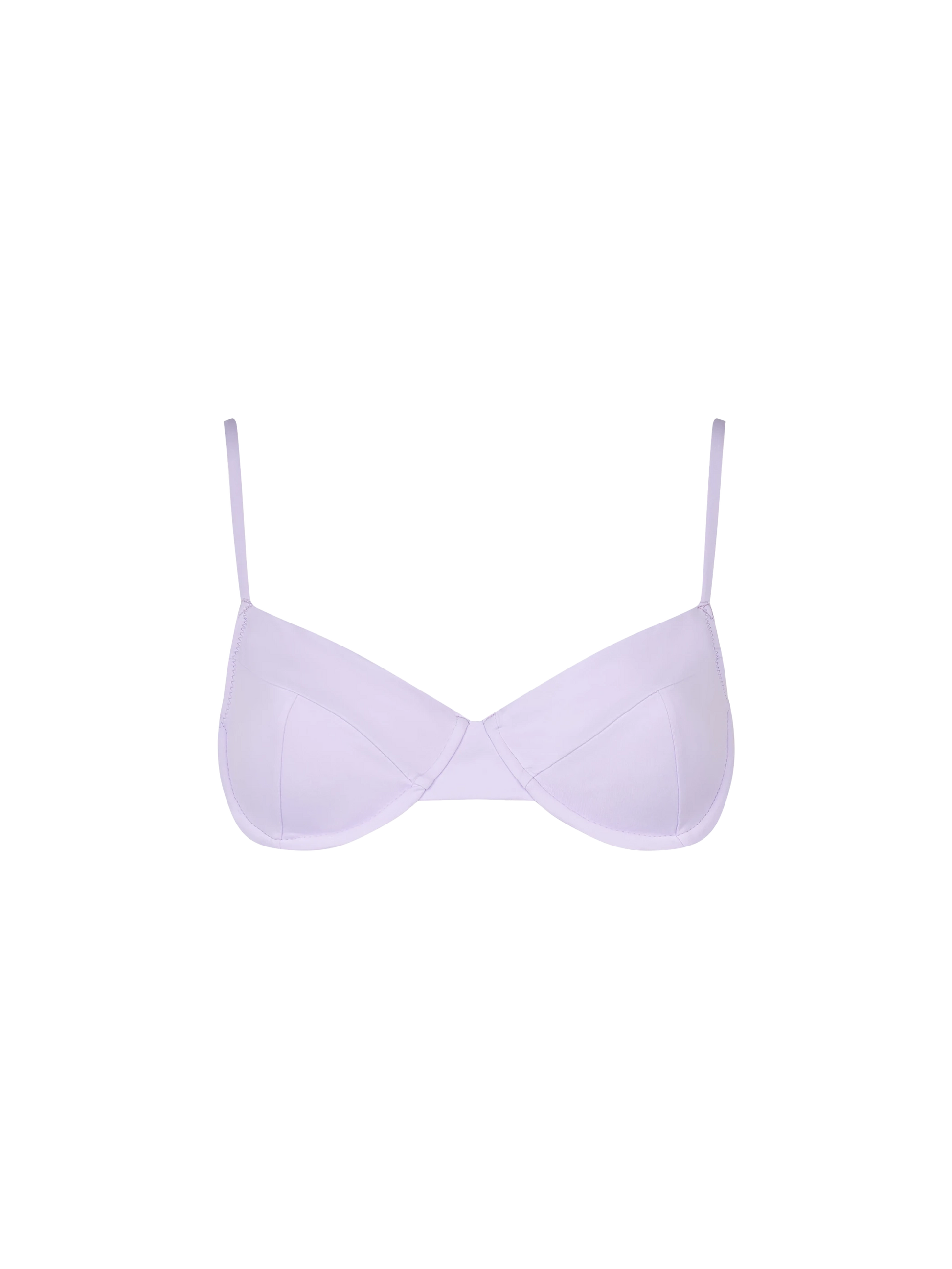 Woman lilac underwired bralette swimsuit - MC2 Saint Barth