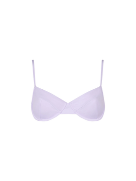 Woman lilac underwired bralette swimsuit - MC2 Saint Barth