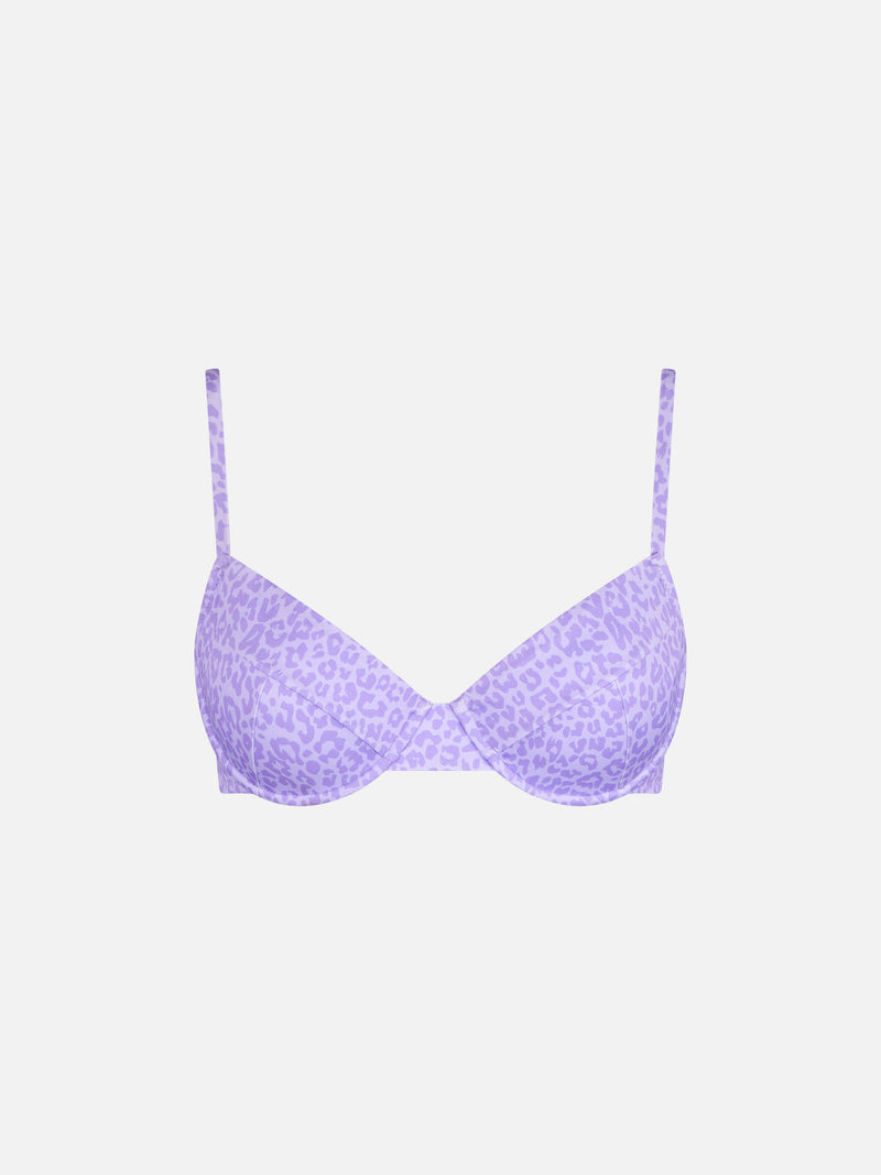 Bügel-Bralette in Pastell-Tieroptik