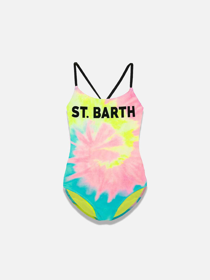 Mc2 Saint Barth Costume intero da bambina tie dye