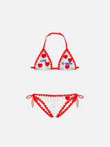 Bikini da bambina con cuori