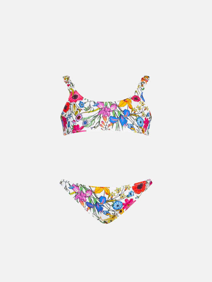 Mc2 Saint Barth Bralette da bambina con stampa fiori