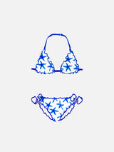 Mädchen-Triangel-Bikini mit Seestern-Print