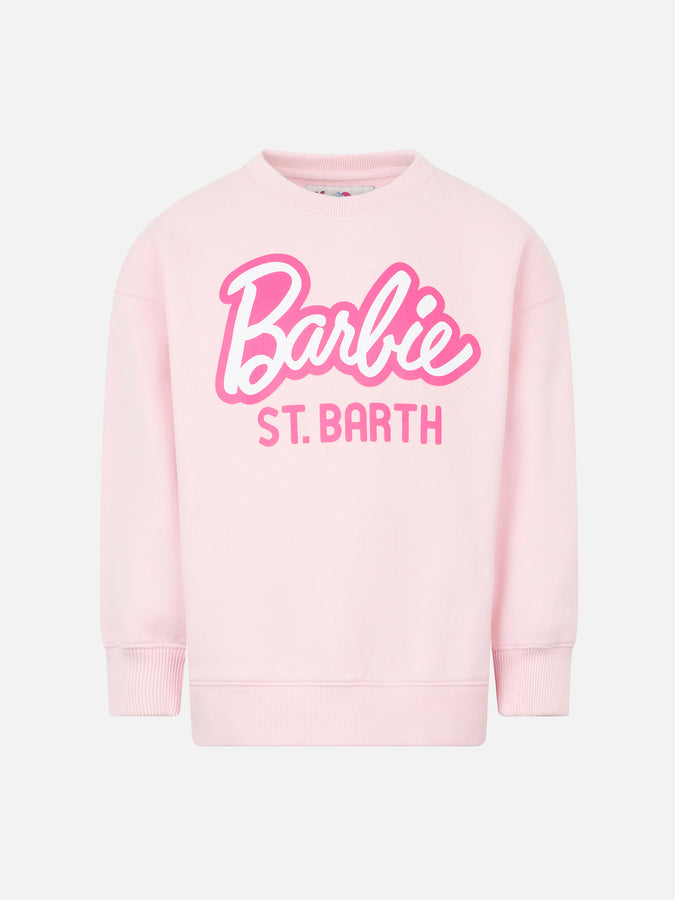 Mc2 Saint Barth Felpa da bambina in pile con stampa Barbie St. Barth | EDIZIONE SPECIALE BARBIE