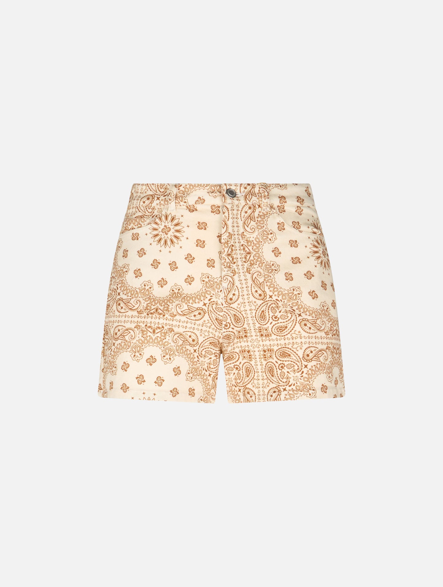 Woman bandanna print denim bermuda Cancun - MC2 Saint Barth