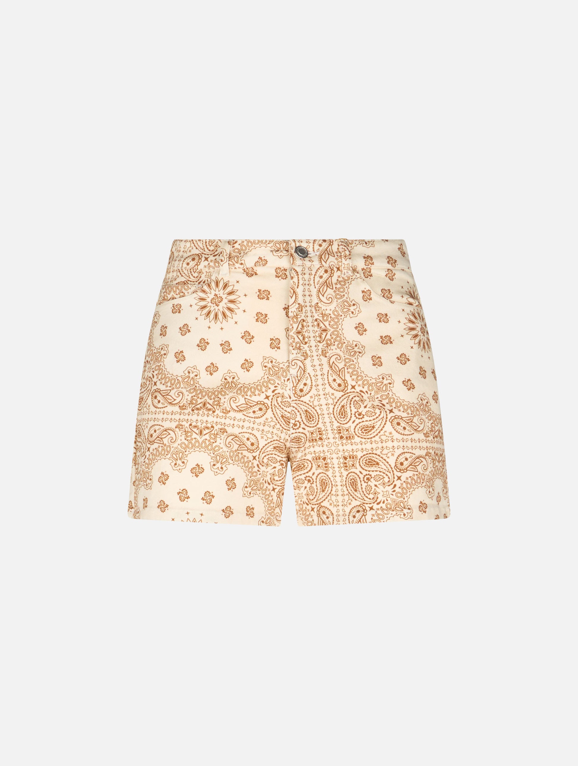 Woman bandanna print denim bermuda Cancun - MC2 Saint Barth