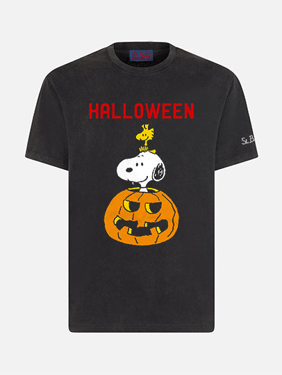 T-shirt da uomo in cotone pesante con stampa Halloween | SNOOPY - EDIZIONE SPECIALE PEANUTS™