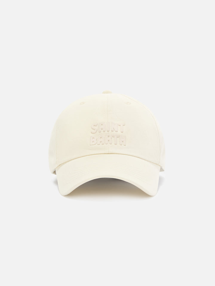 Cappellino Baseball Studio bianco panna con ricamo logo