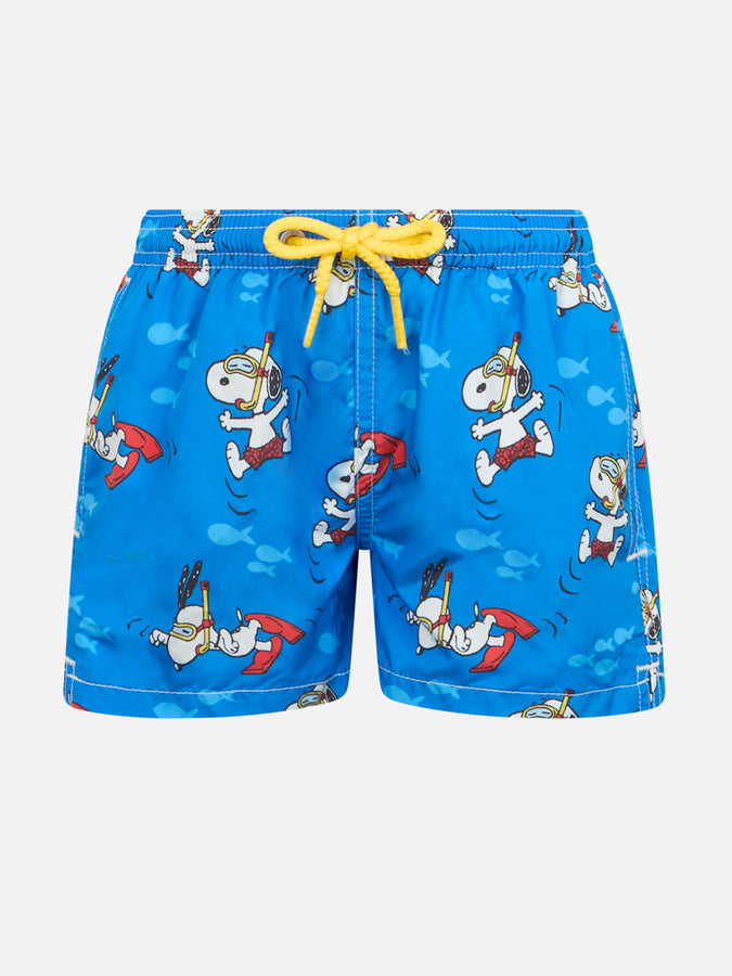 Mc2 Saint Barth Costume da bagno bambino in tessuto leggero Jean Lighting con stampa Snoopy | ARACHIDI SNOOPY