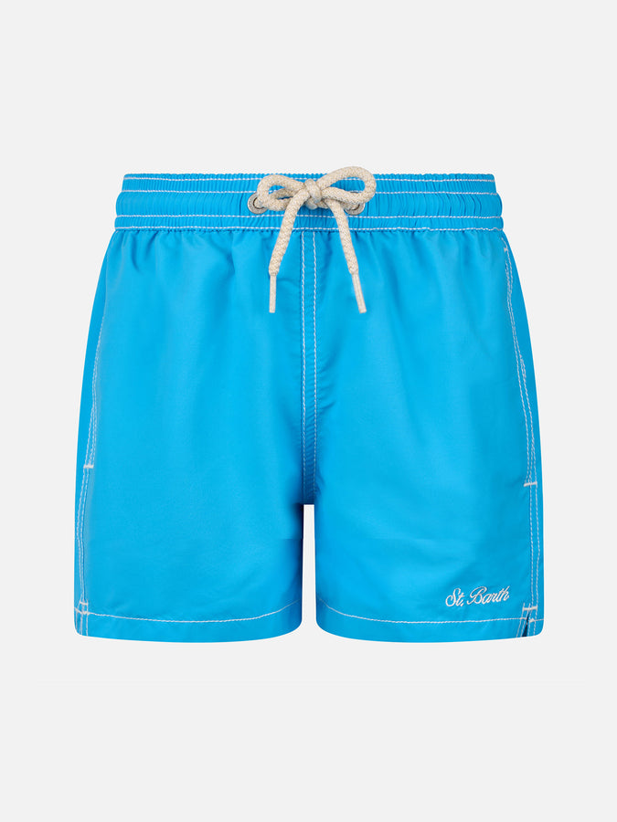 Mc2 Saint Barth Boxer mare bambino media lunghezza blu acqua Patmos Jr