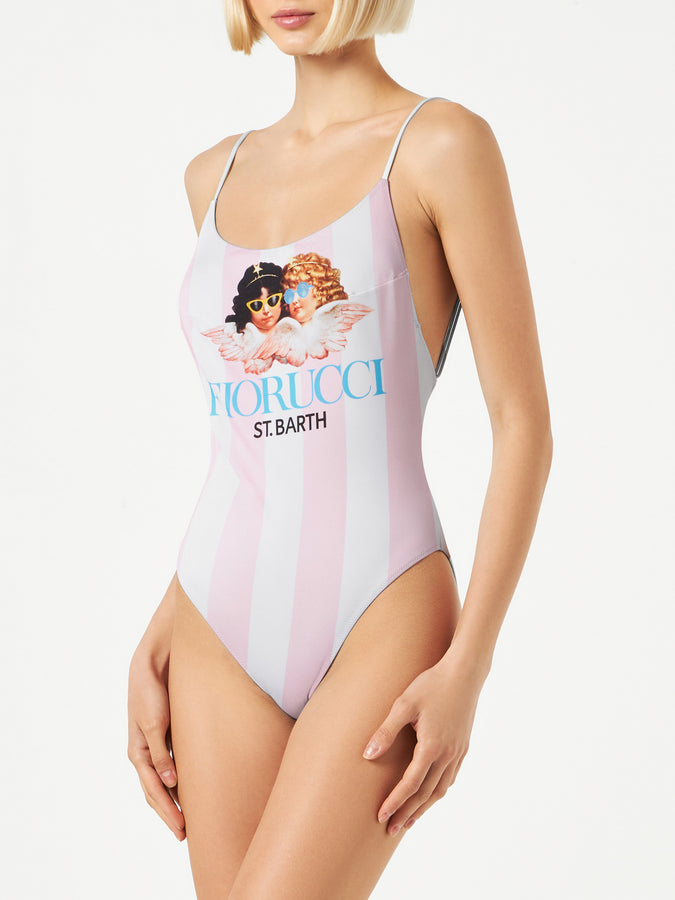 Mc2 Saint Barth Costume Intero Fiorucci Stripes Angels | FIORUCCI EDIZIONE SPECIALE