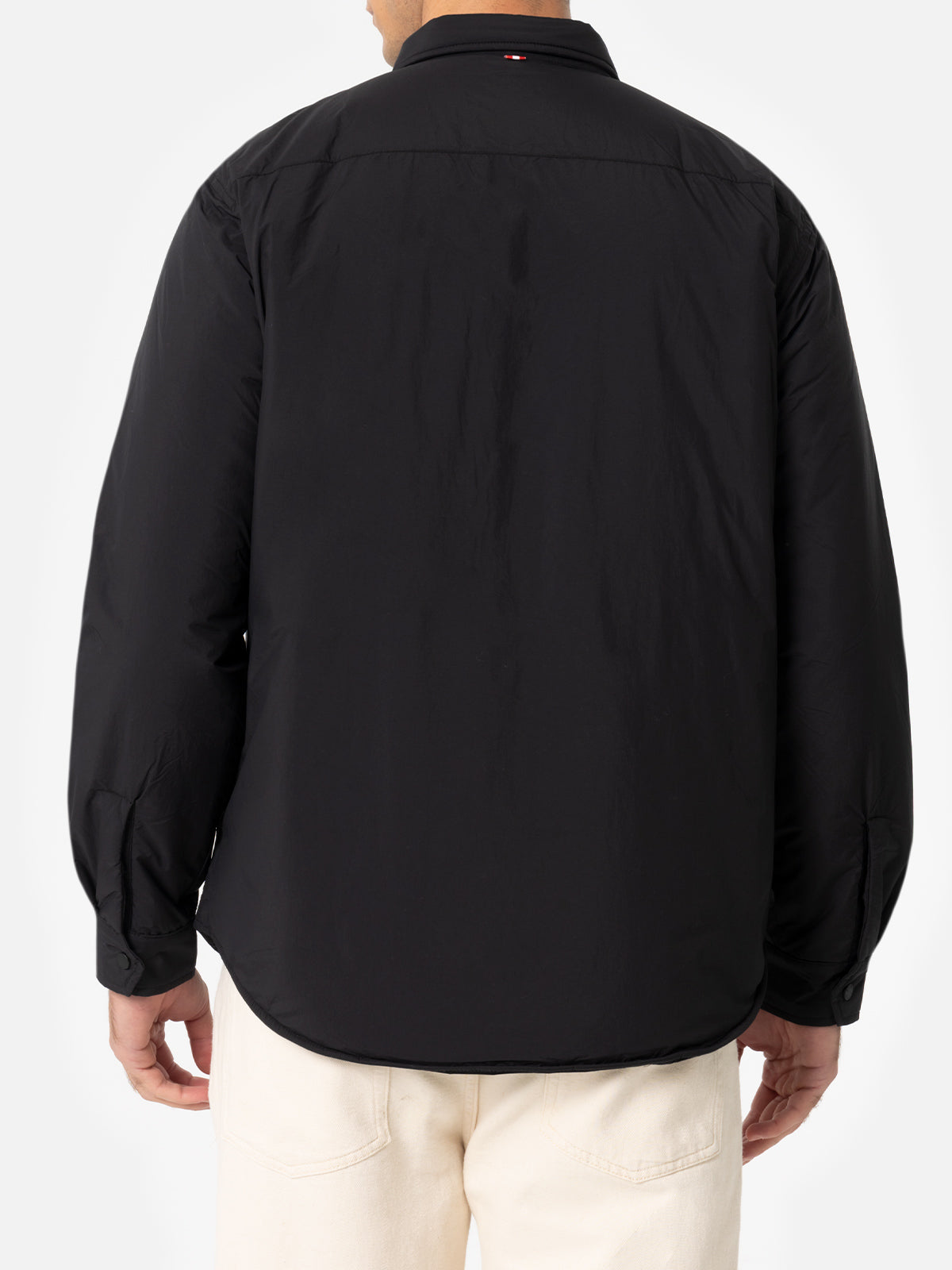 Man black overshirt Chalet with St. Barth embroidery - MC2 Saint Barth