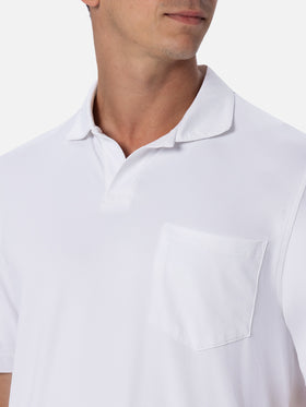 Man off-white technical piquet polo shirt Camber - MC2 Saint Barth
