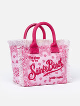 Pink bandanna cotton canvas Colette handbag