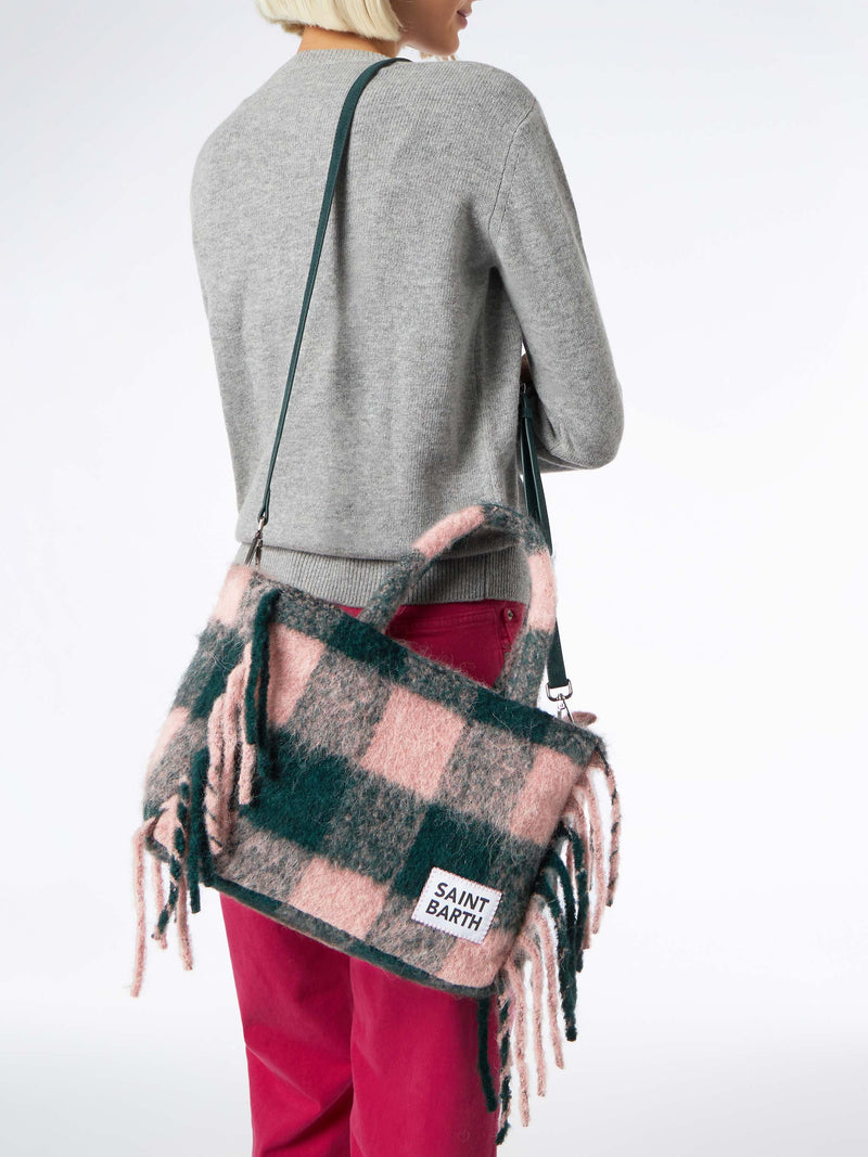 Borsa coperta Colette con stampa check