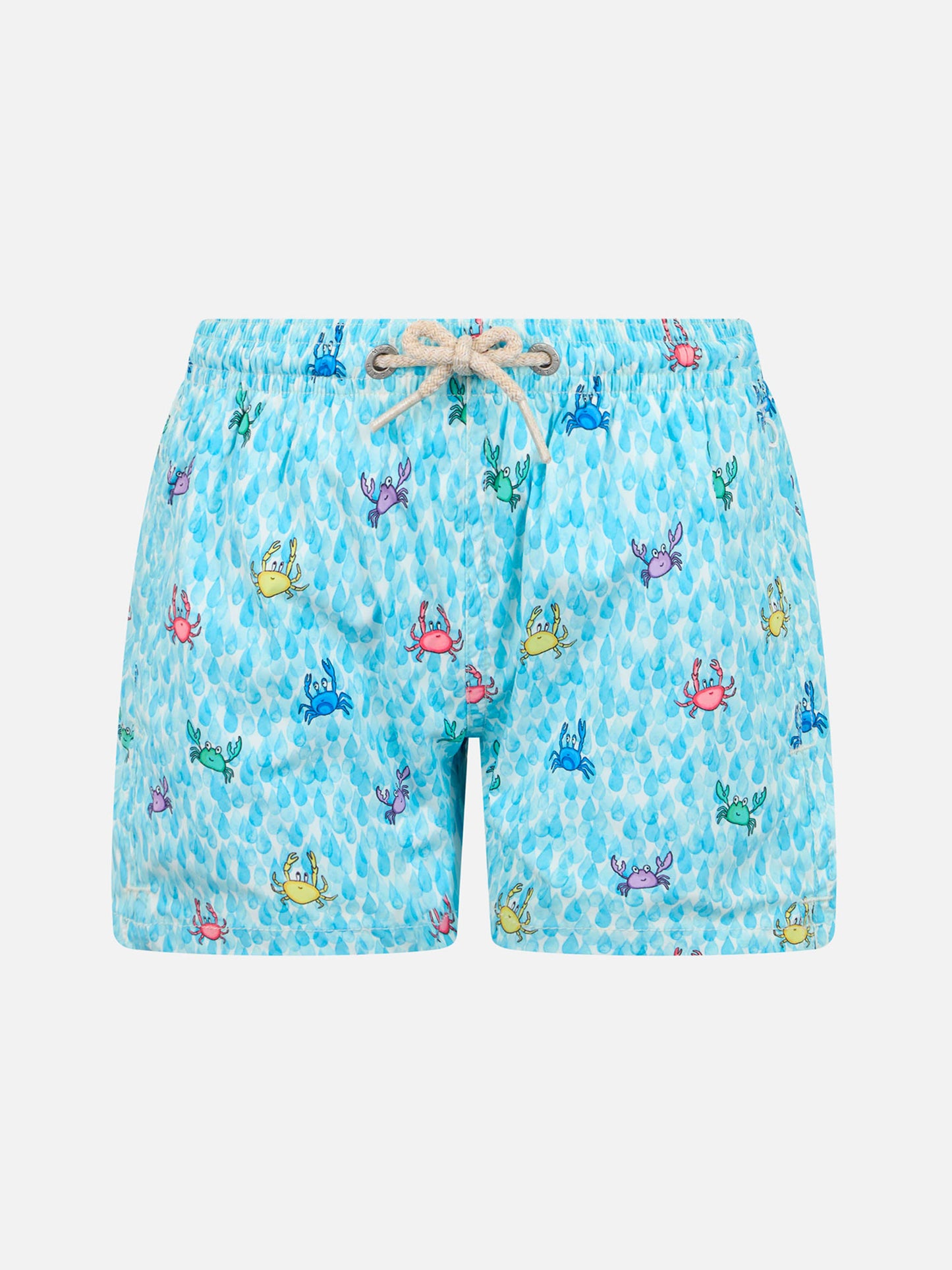 Boy Comfort Light swim shorts with crabs print - MC2 Saint Barth