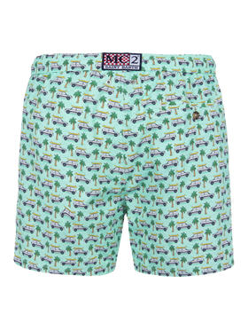 Man lightweight fabric swim-shorts Lighting Micro Fantasy with Panda print | PANDA SPECIAL EDITION - MC2 Saint Barth