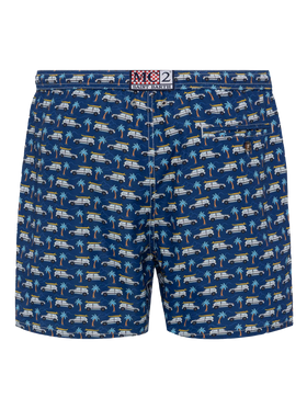 Lightweight fabric swim shorts Lighting with Panda car print | FIAT SPECIAL EDITION - MC2 Saint Barth