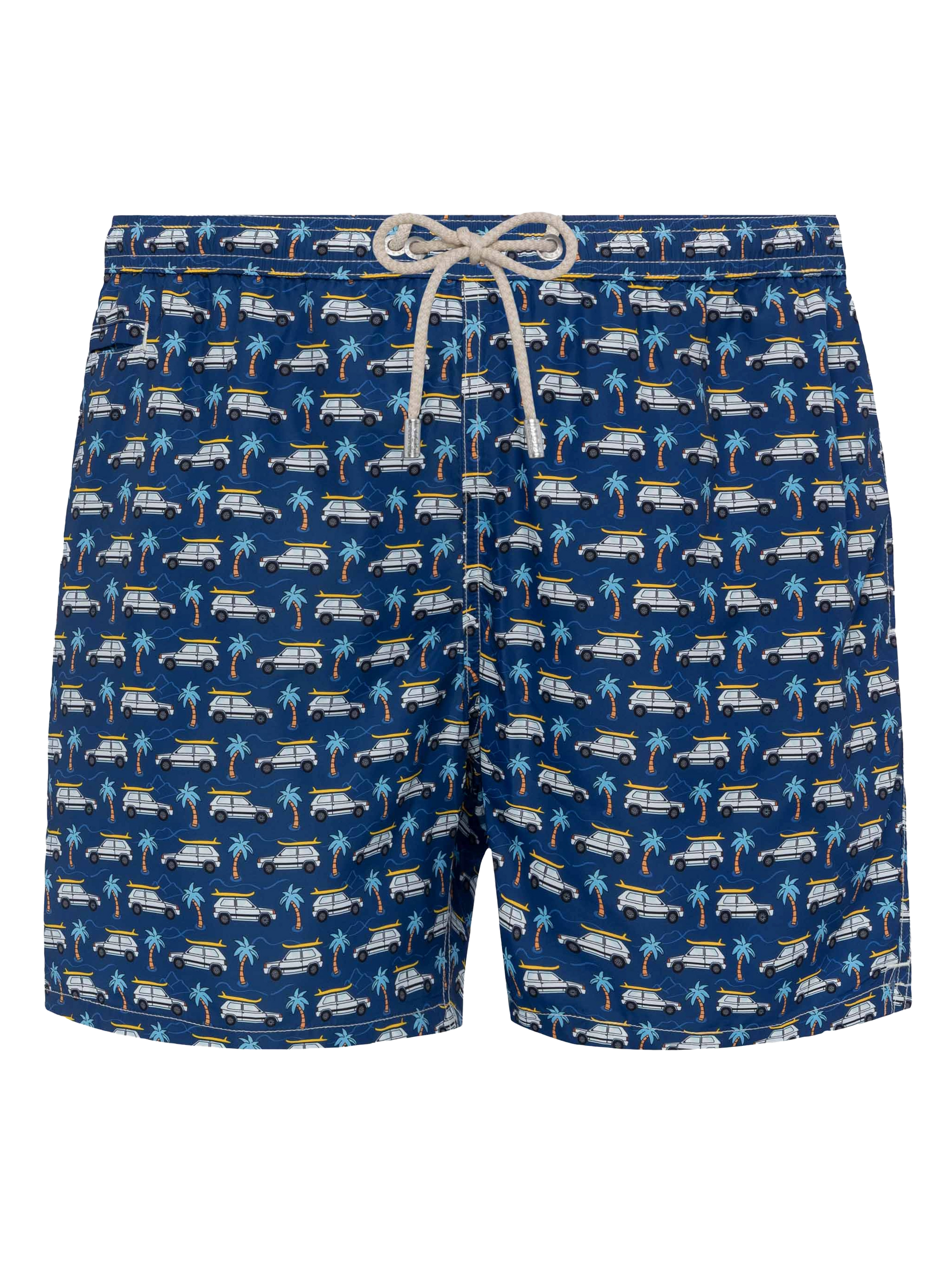 Lightweight fabric swim shorts Lighting with Panda car print | FIAT SPECIAL EDITION - MC2 Saint Barth