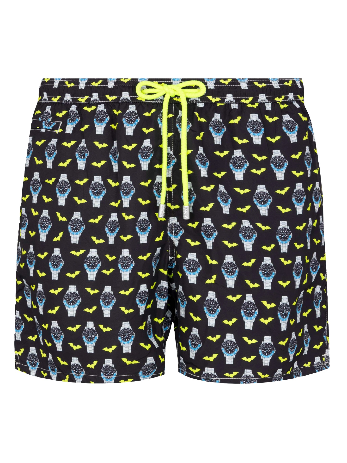 Lightweight fabric swim shorts Lighting with watch print - MC2 Saint Barth