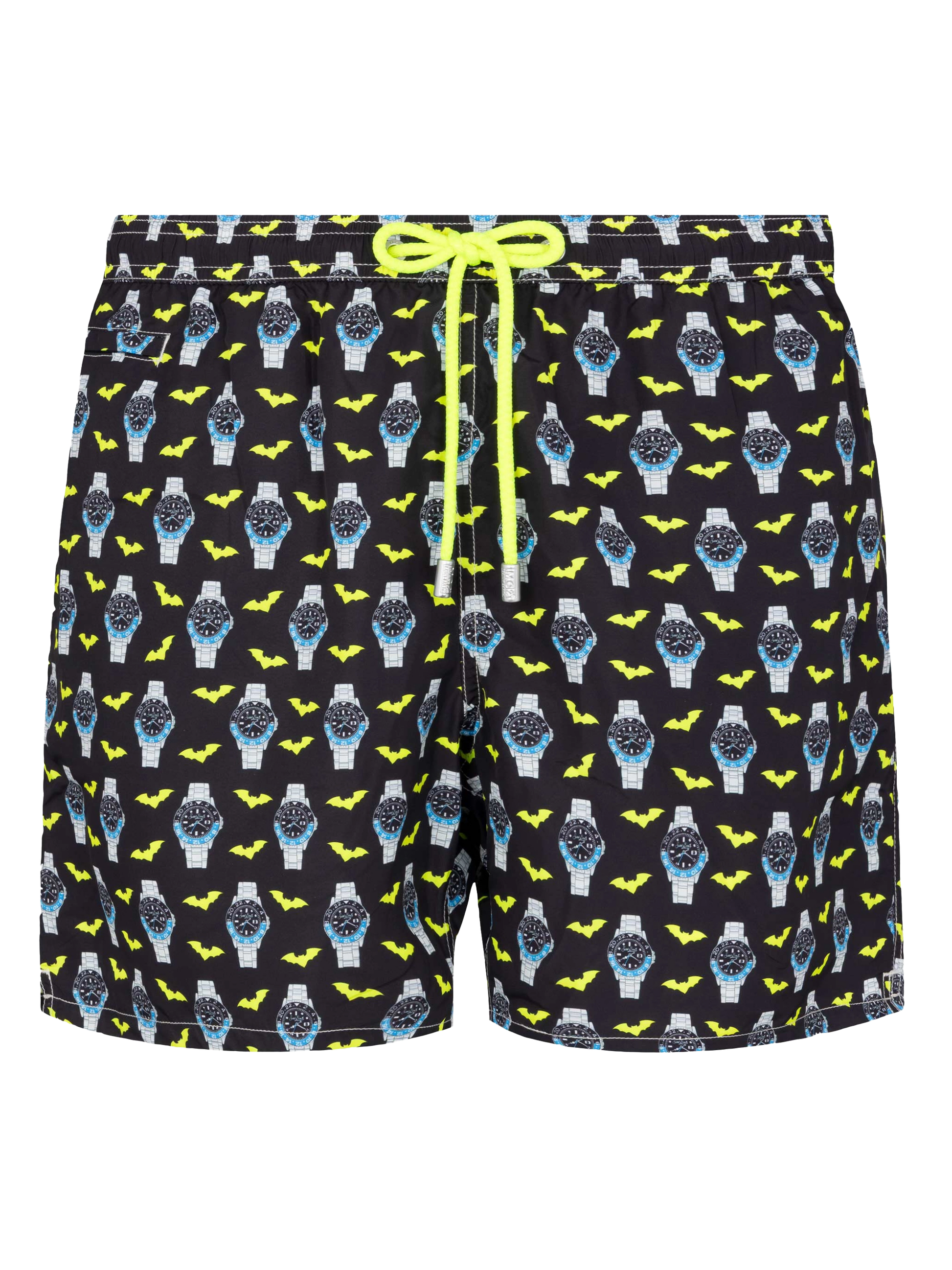 Lightweight fabric swim shorts Lighting with watch print - MC2 Saint Barth
