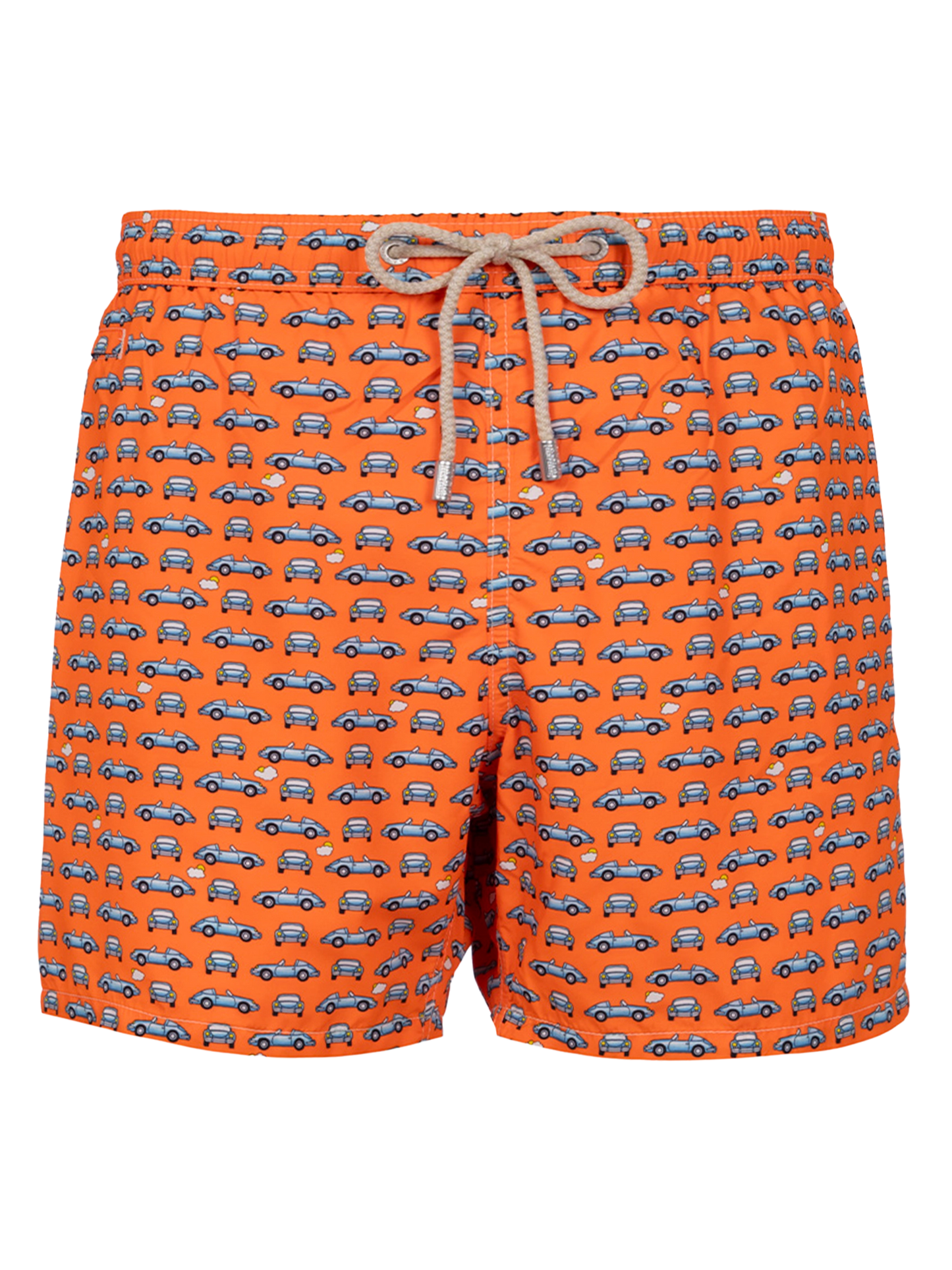 Man lightweight fabric swim-shorts Lighting Micro Fantasy with cars print - MC2 Saint Barth