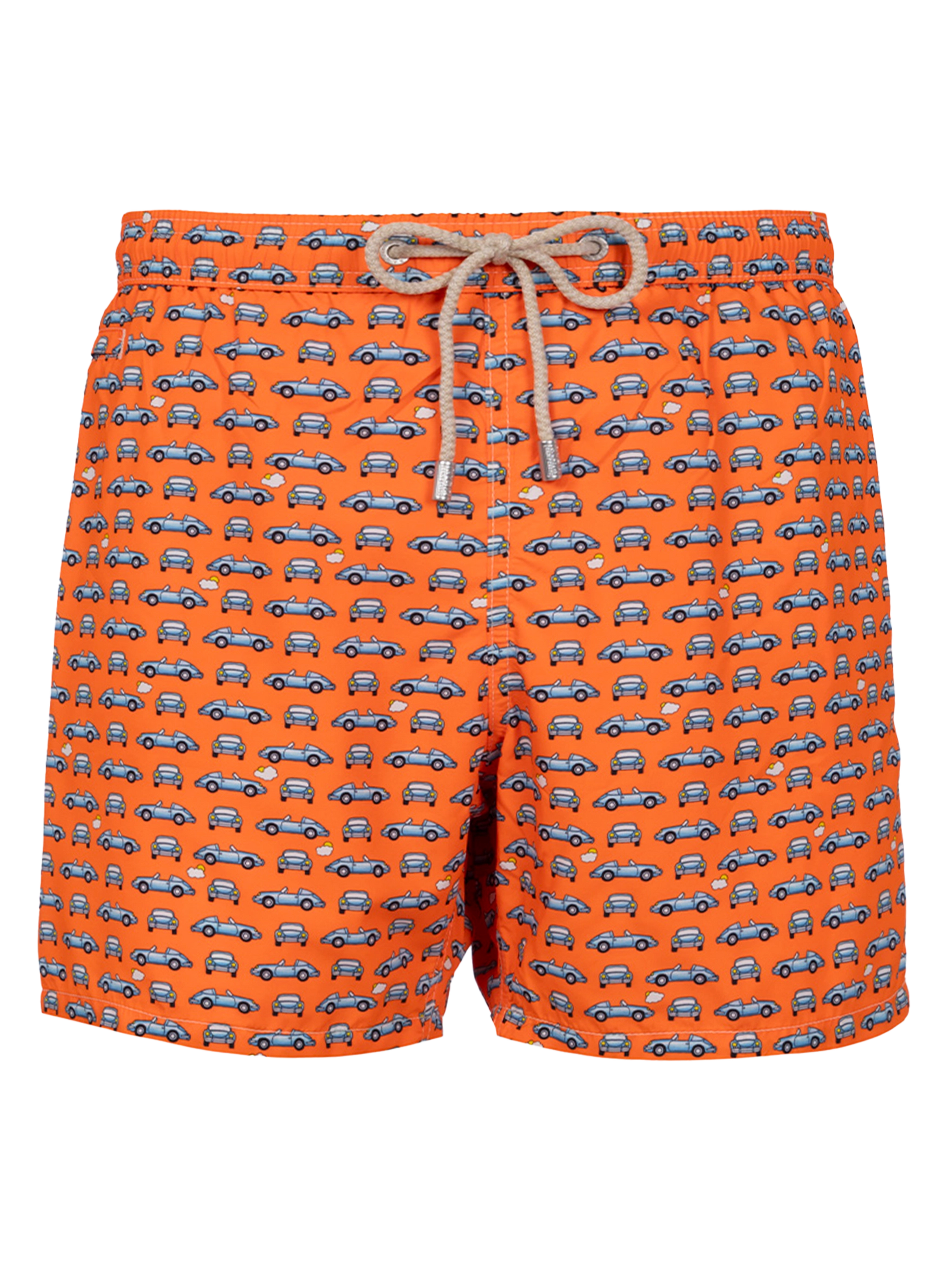Man lightweight fabric swim-shorts Lighting Micro Fantasy with cars print - MC2 Saint Barth