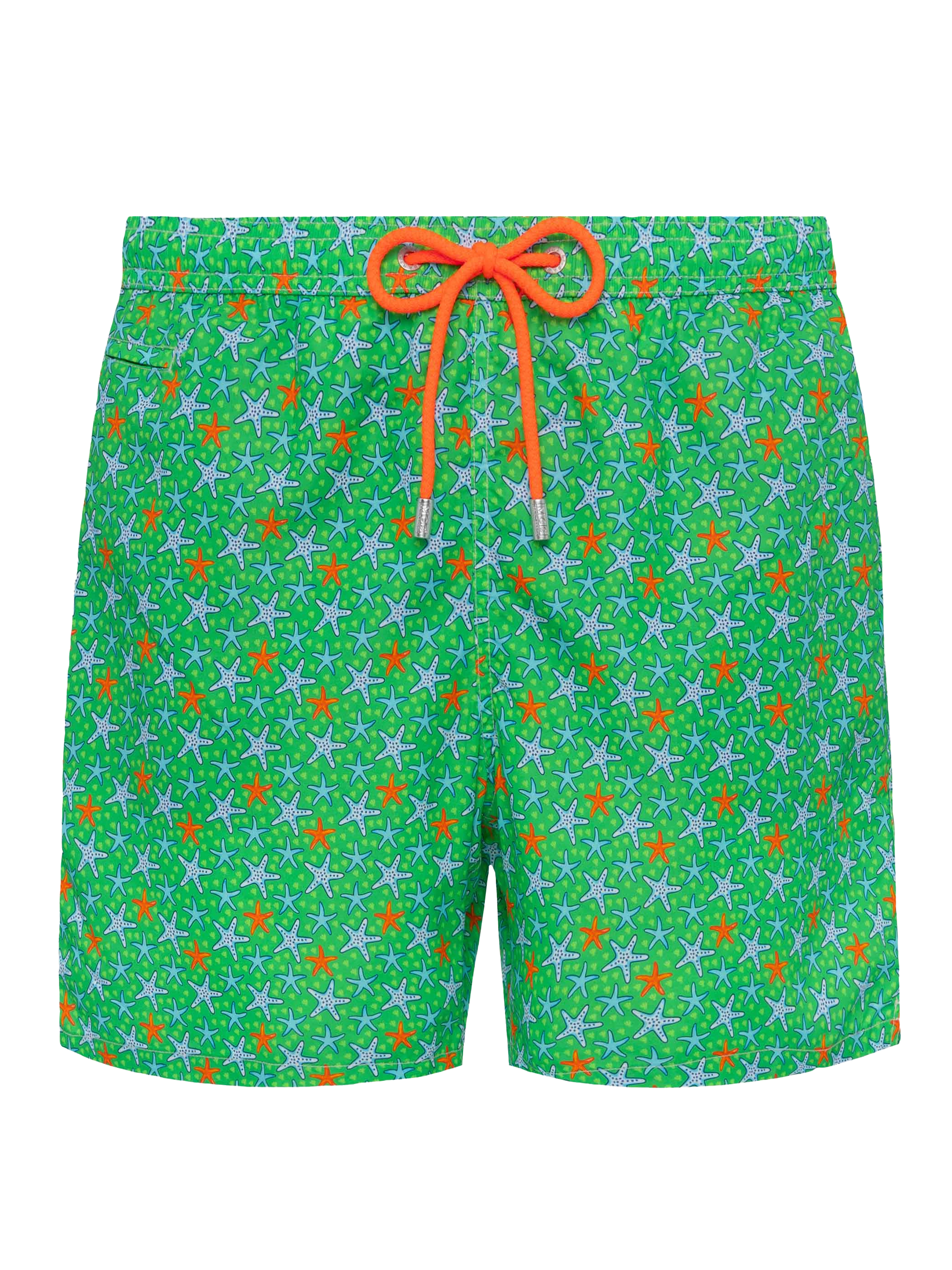 Man light fabric swim shorts with multicolor starfish print - MC2 Saint Barth