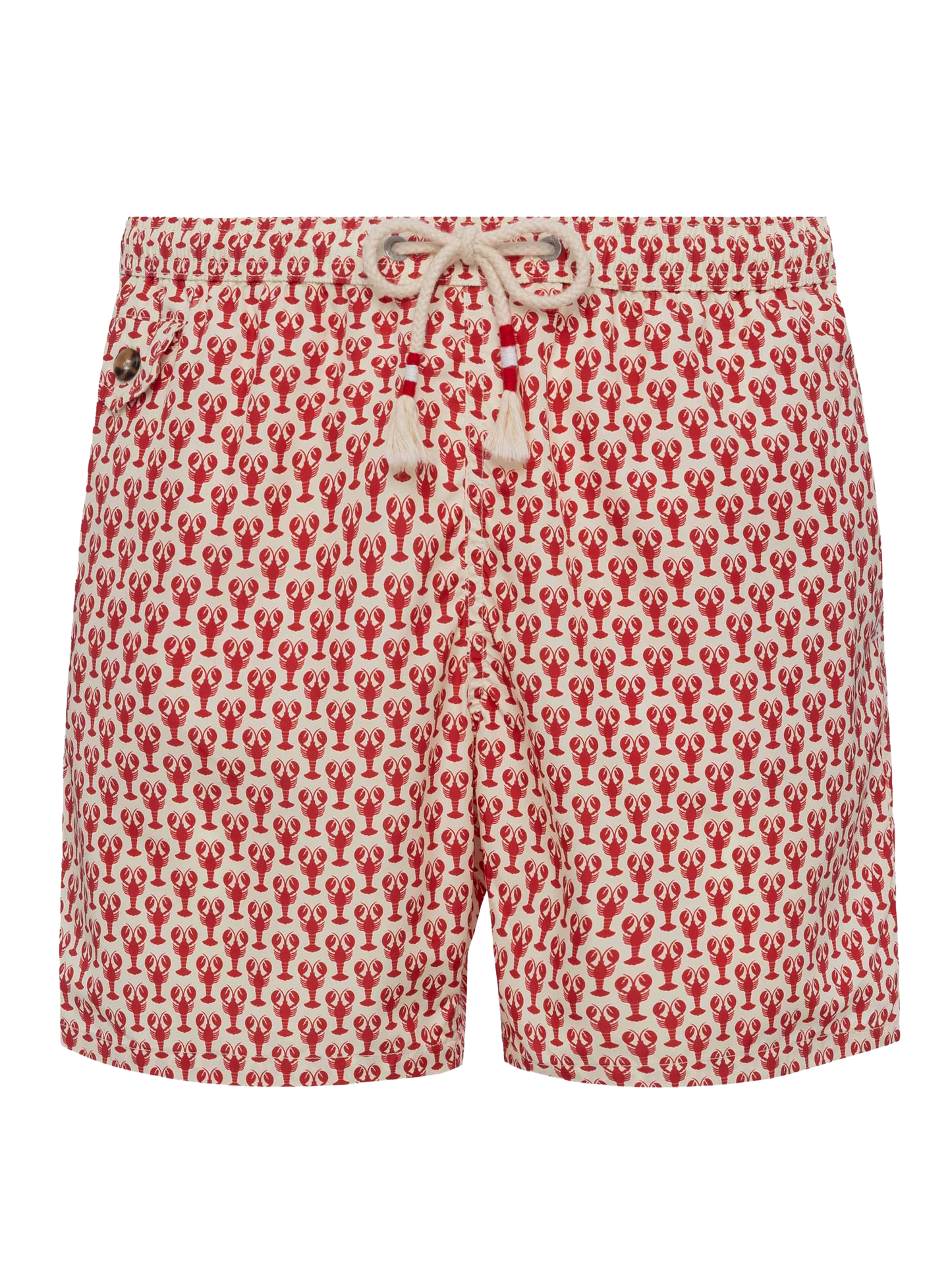 Lightweight fabric swim shorts Lighting 70 with lobster print - MC2 Saint Barth