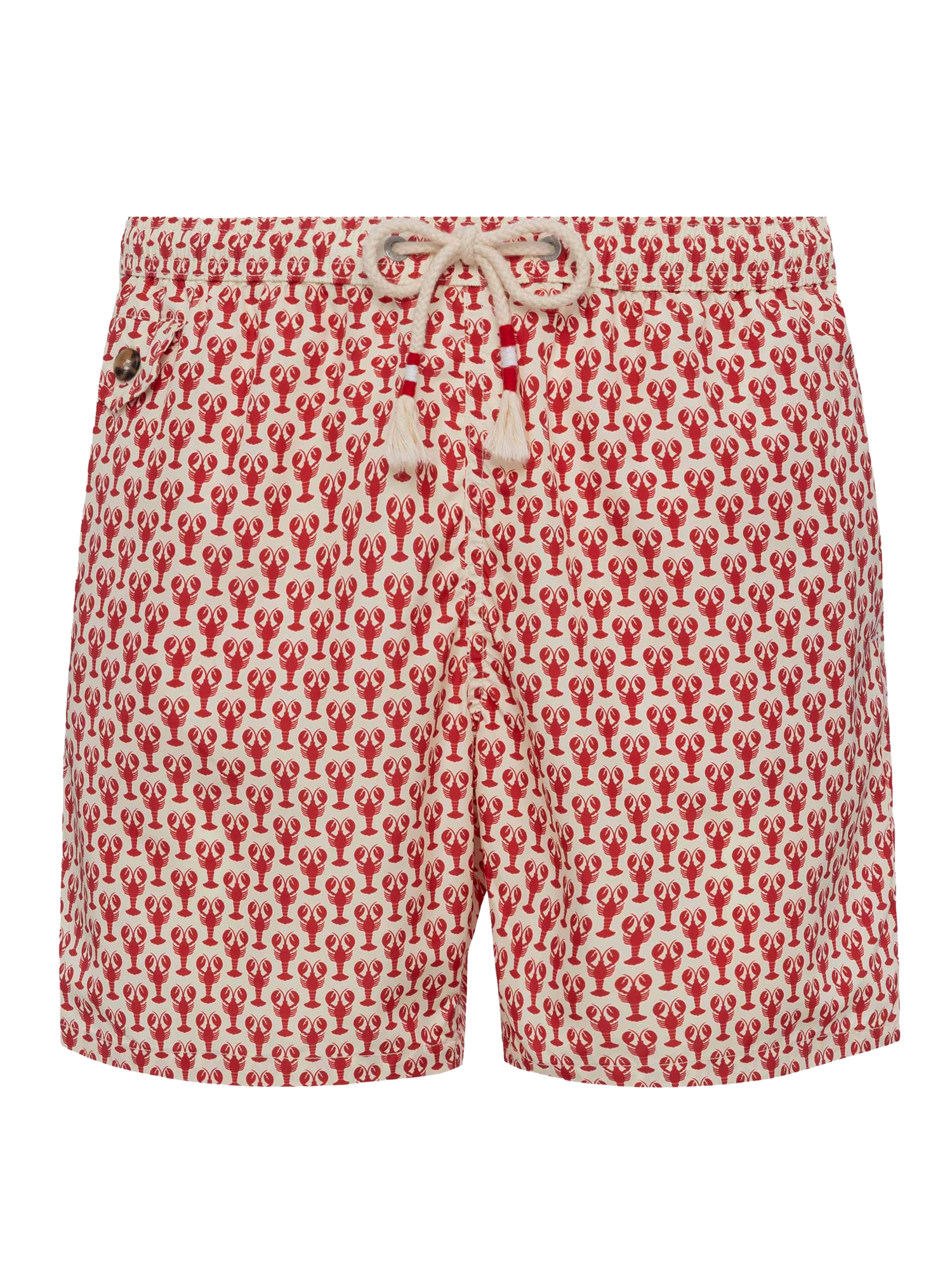 Lightweight fabric swim shorts Lighting 70 with lobster print - MC2 Saint Barth