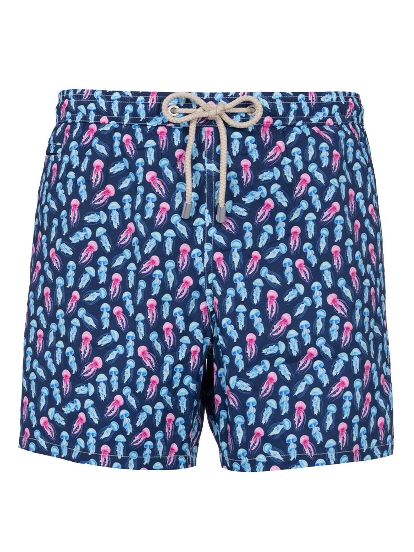 Comfort Light classic stretch swim shorts with jellyfishes print - MC2 Saint Barth