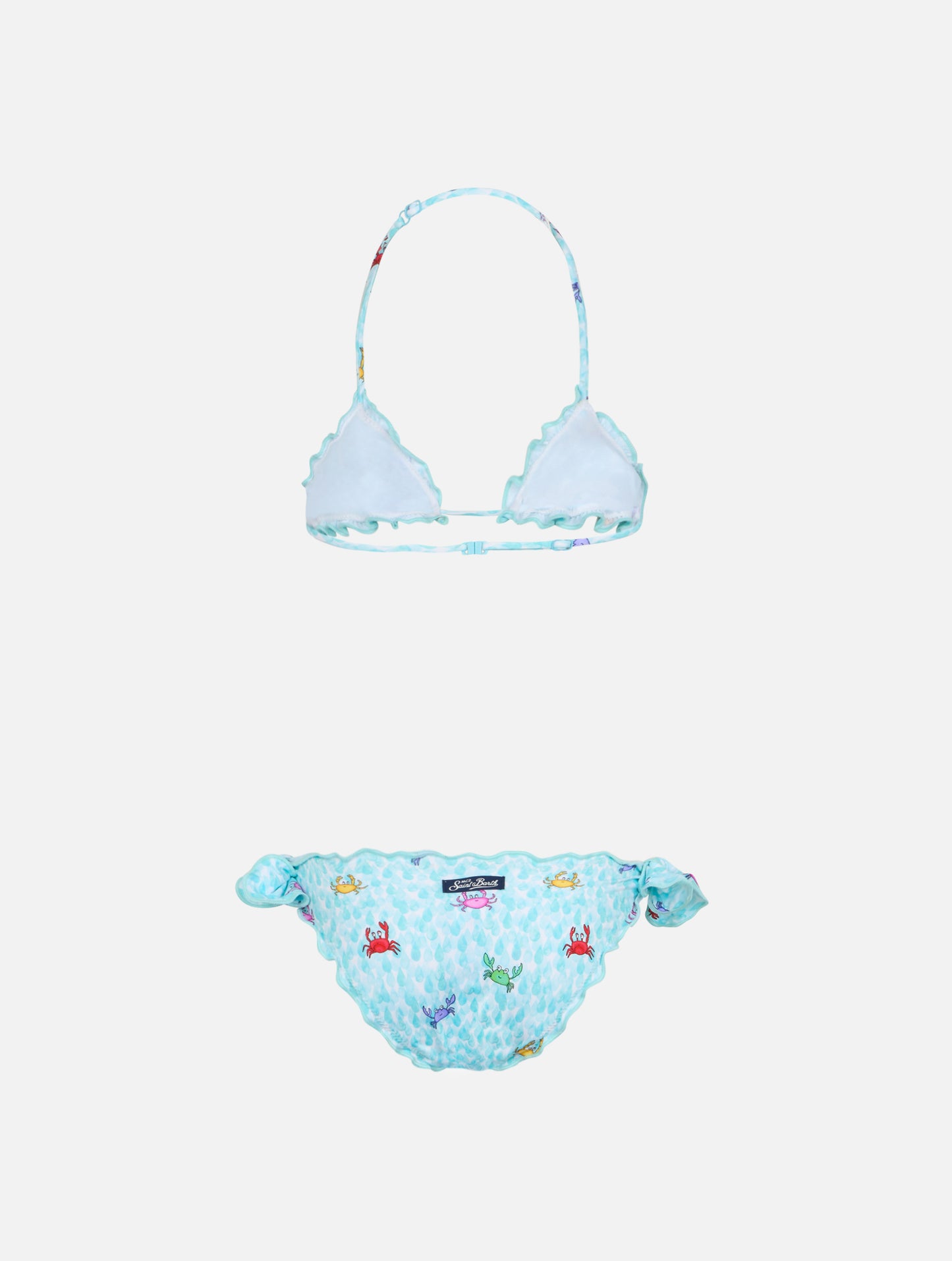 Girl classic triangle bikini Cris with crabs print - MC2 Saint Barth