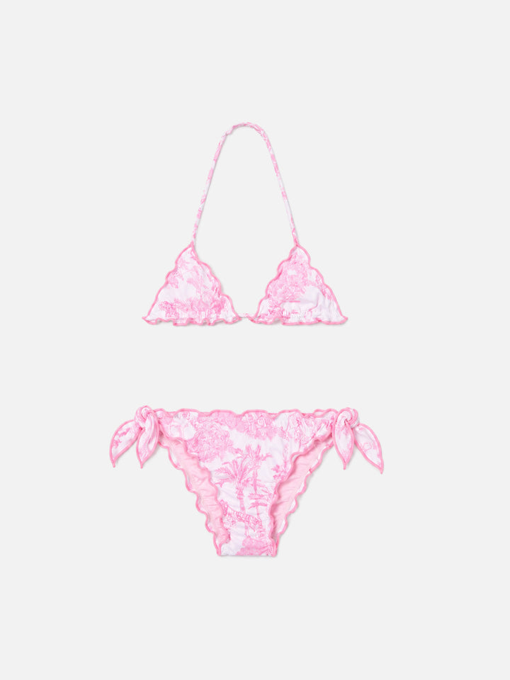 Cris Stretch-Bikini mit Toile-de-Jouy-Print 