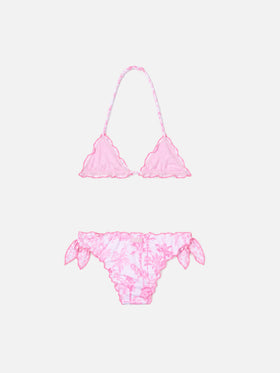 Bikini stretch Cris à imprimé toile de Jouy 
