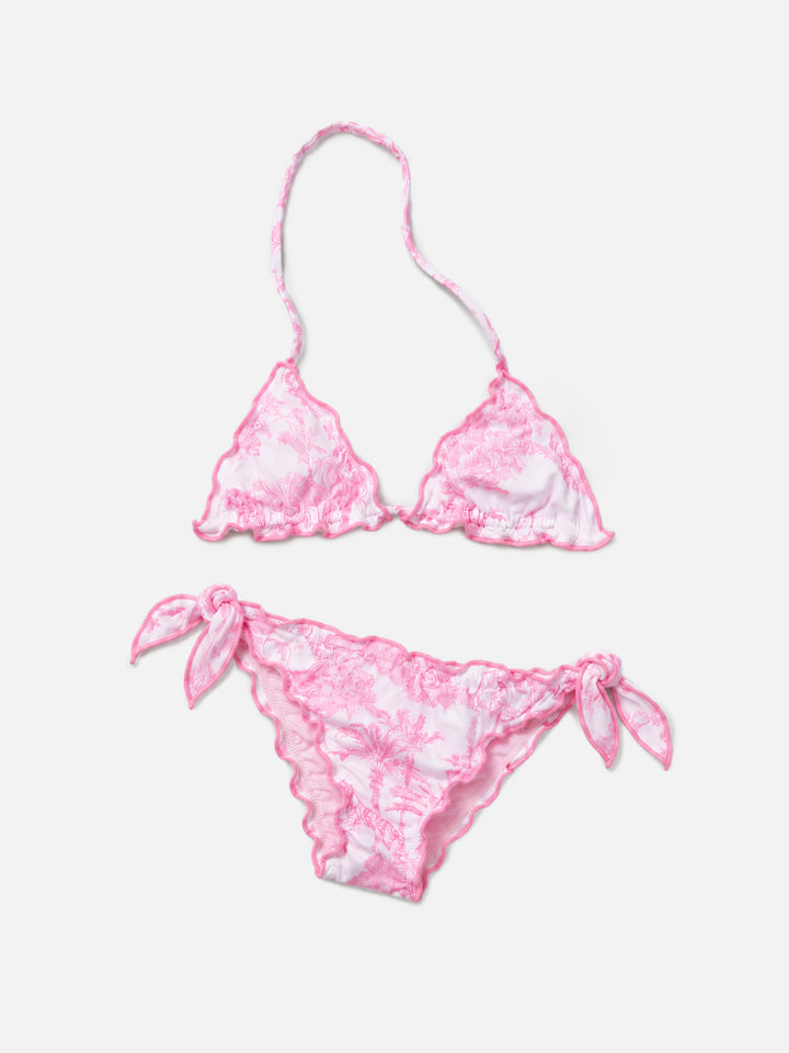 Cris Stretch-Bikini mit Toile-de-Jouy-Print 